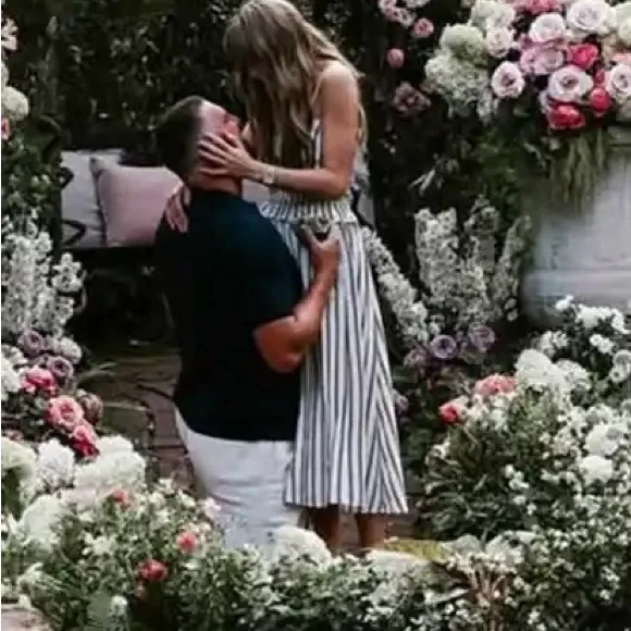 NWT - Taylor Swift Polo Ralph Lauren Nylon Crinkle Stripe A Line Dress - Picture 7 of 8